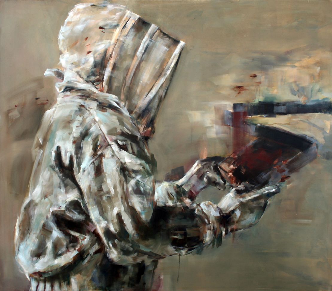 Beekeeper_1_OEl_auf_Leinwand_140x160cm_2015